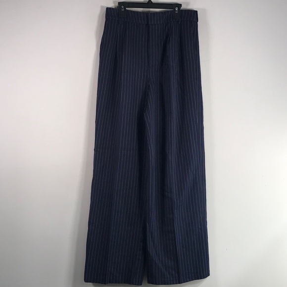 Steve Madden Pinstripe Trouser, Women's Size M - Navy